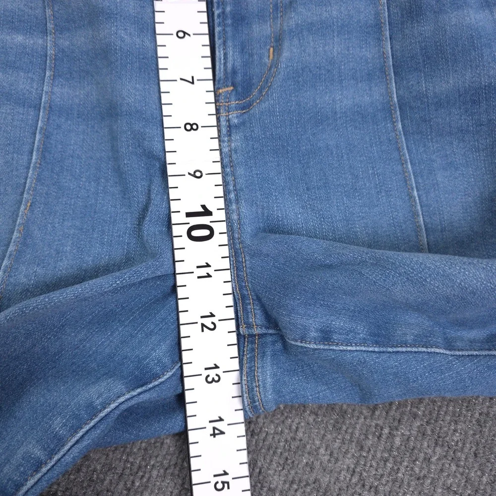 American Eagle Next Level Stretch Capri Jeans Womens 18 Short Blue Denim